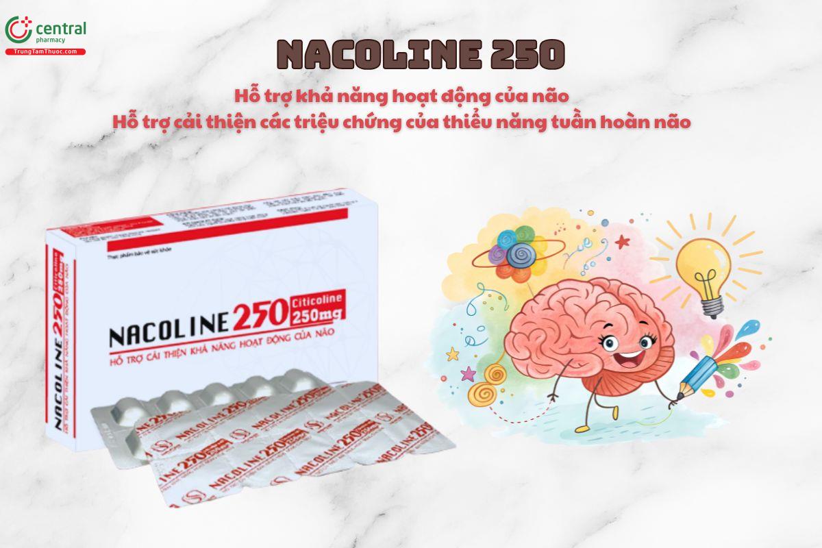Nacoline 250 hỗ trợ tăng cường hoạt động của não bộ