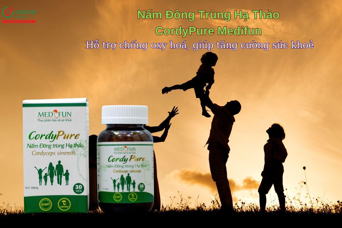 Nấm Đông Trùng Hạ Thảo CordyPure Medifun giúp tăng cường sức khoẻ
