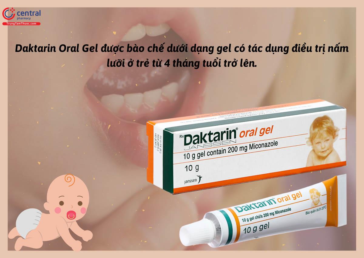 Thuốc điều trị nấm lưỡi ở trẻ sơ sinh Daktarin Oral Gel