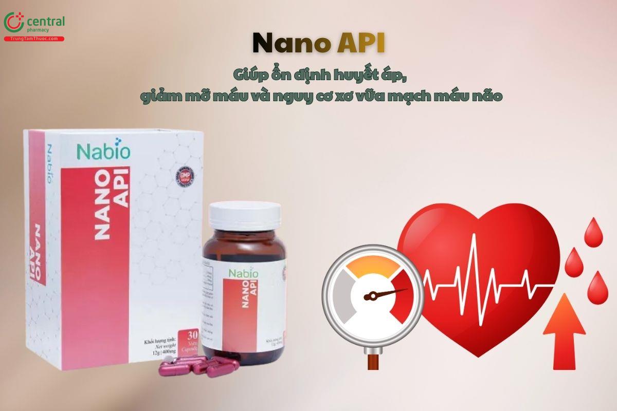 Nano Api - Giảm cholesterol máu, kiểm soát huyết áp cao