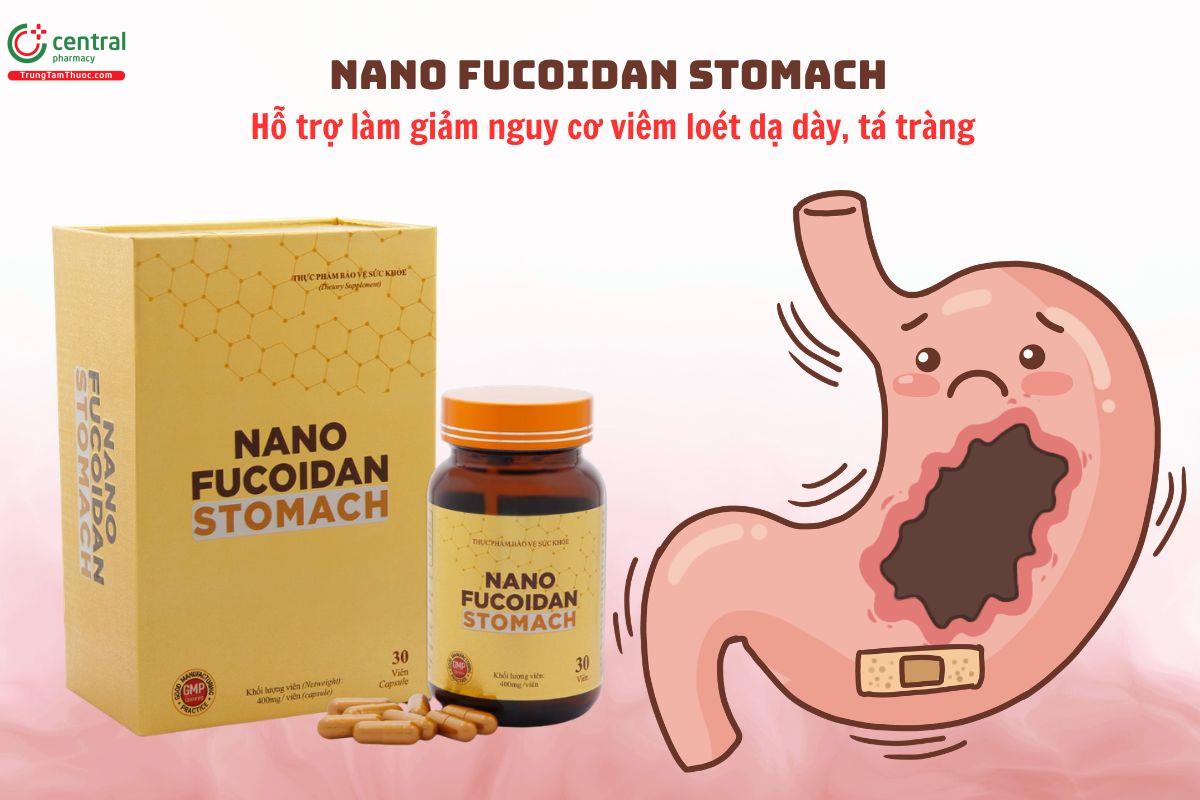 Nano Fucoidan Stomach làm giảm nguy cơ viêm loét dạ dày, tá tràng