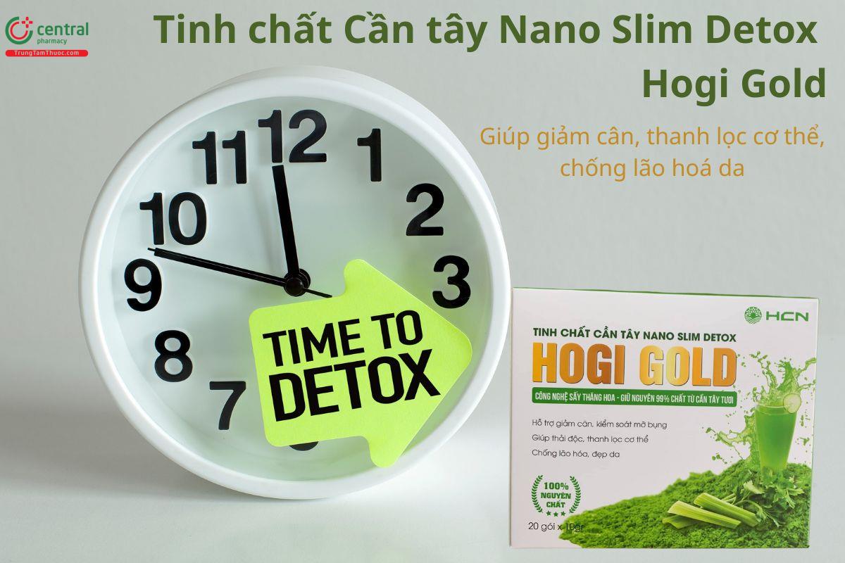 Tinh chất Cần tây Nano Slim Detox Hogi Gold giúp thanh lọc cơ thể