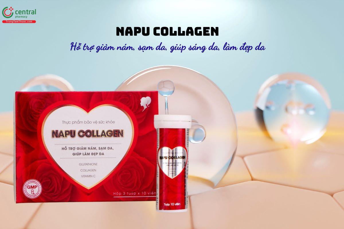 Napu Collagen - Giảm nám, sạm da, giúp da trắng sáng, đều màu