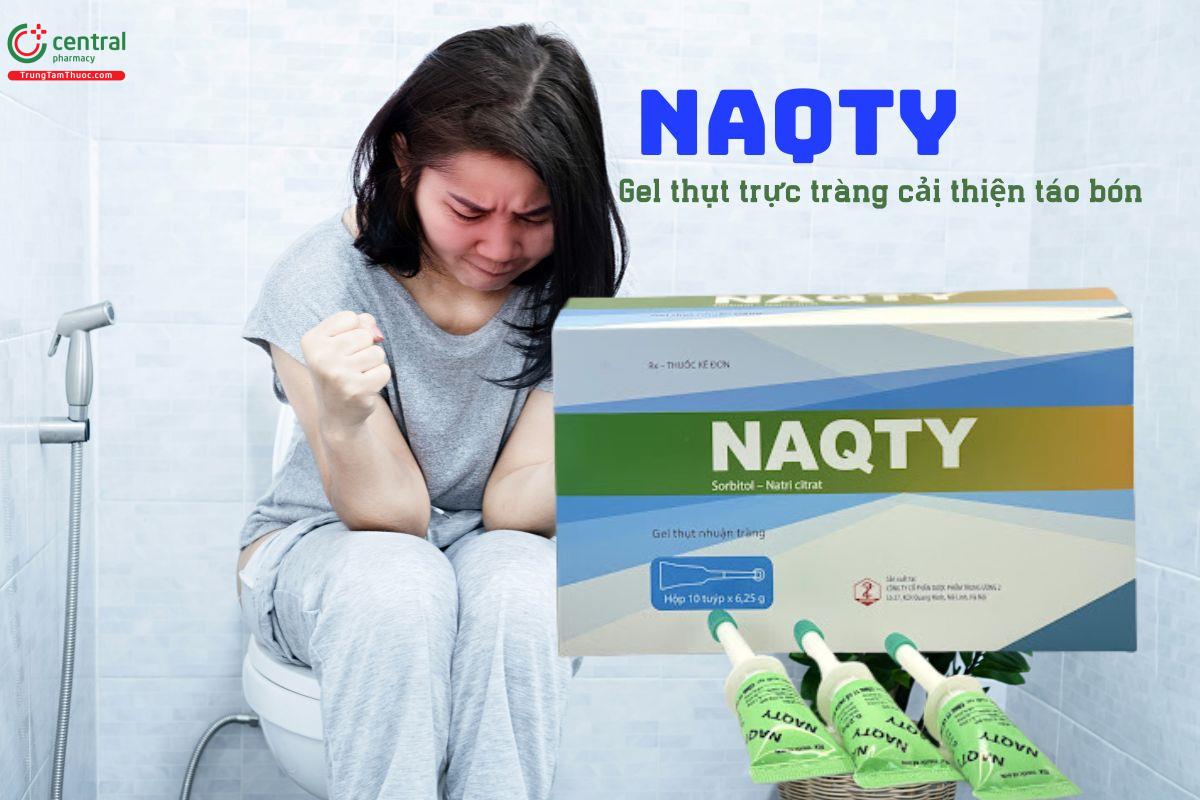 Gel Naqty 6,25g - Gel thụt trực tràng điều trị táo bón