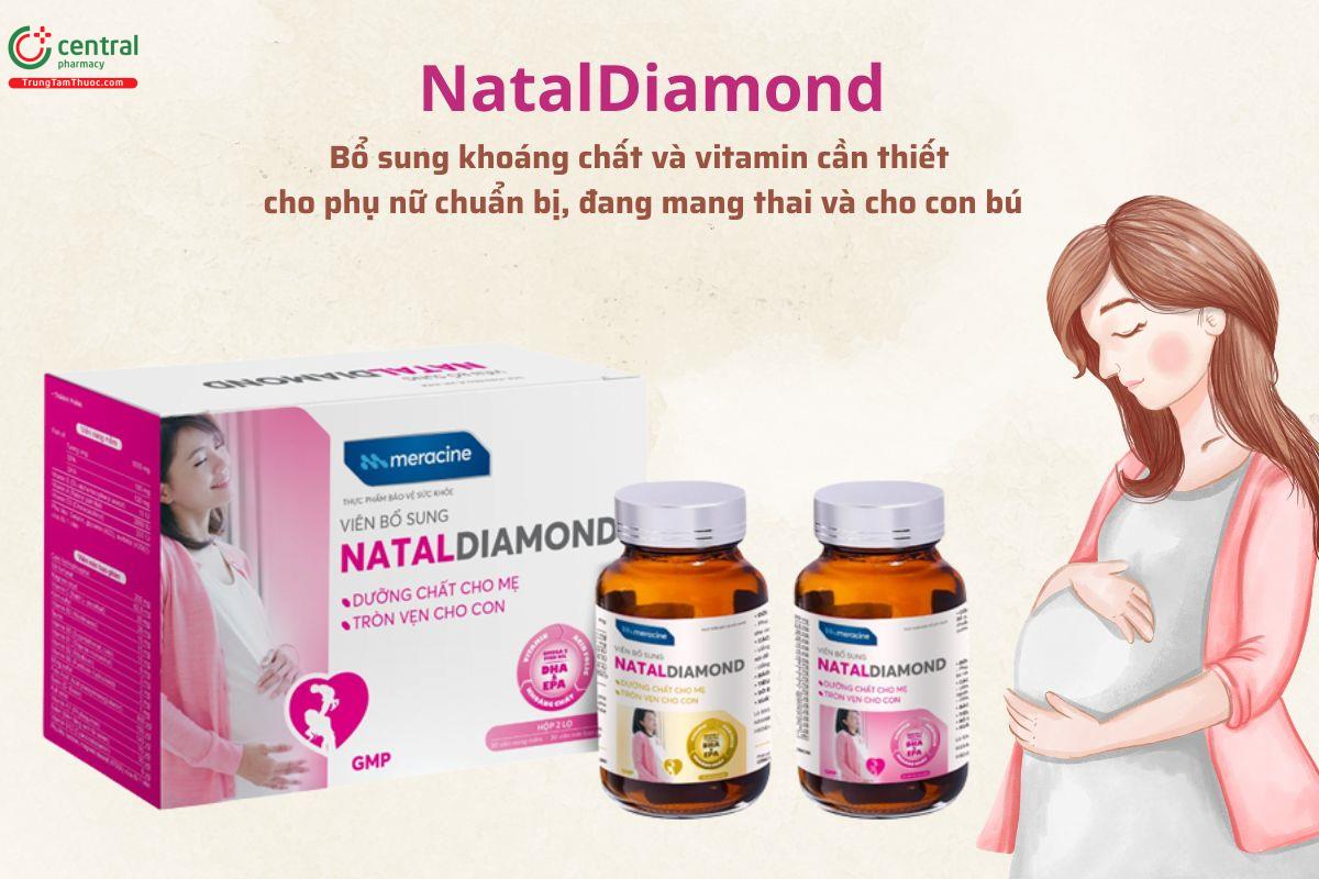 NatalDiamond bổ sung vitamin và khoáng chất cho bà bầu