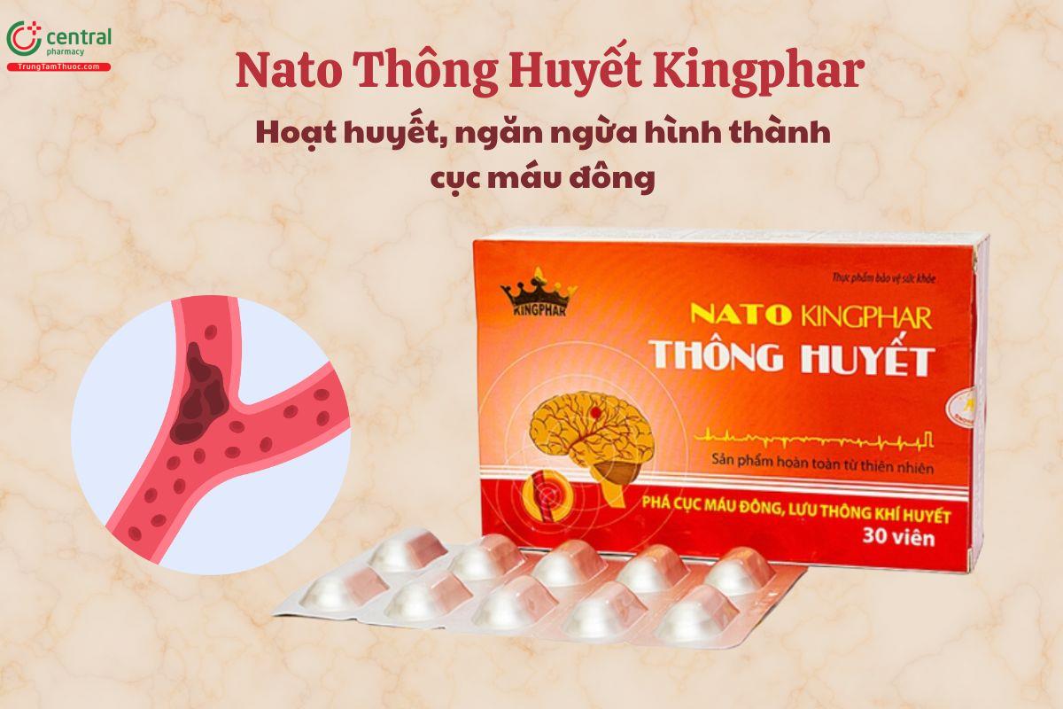 Nato Thông Huyết Kingphar - Hoạt huyết, tăng tuần hoàn máu não