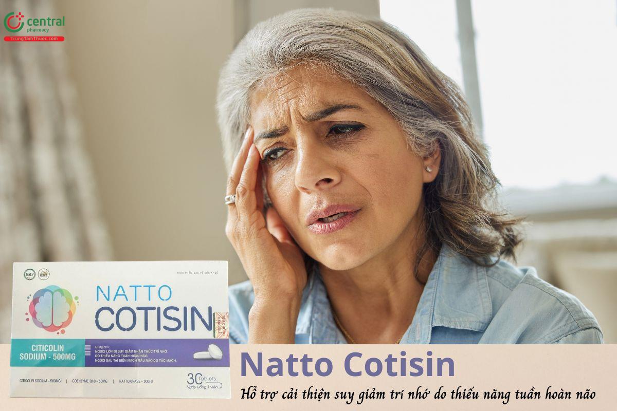 Natto Cotisin - Cải thiện tình trạng suy giảm trí nhớ, tăng cường chức năng não bộ