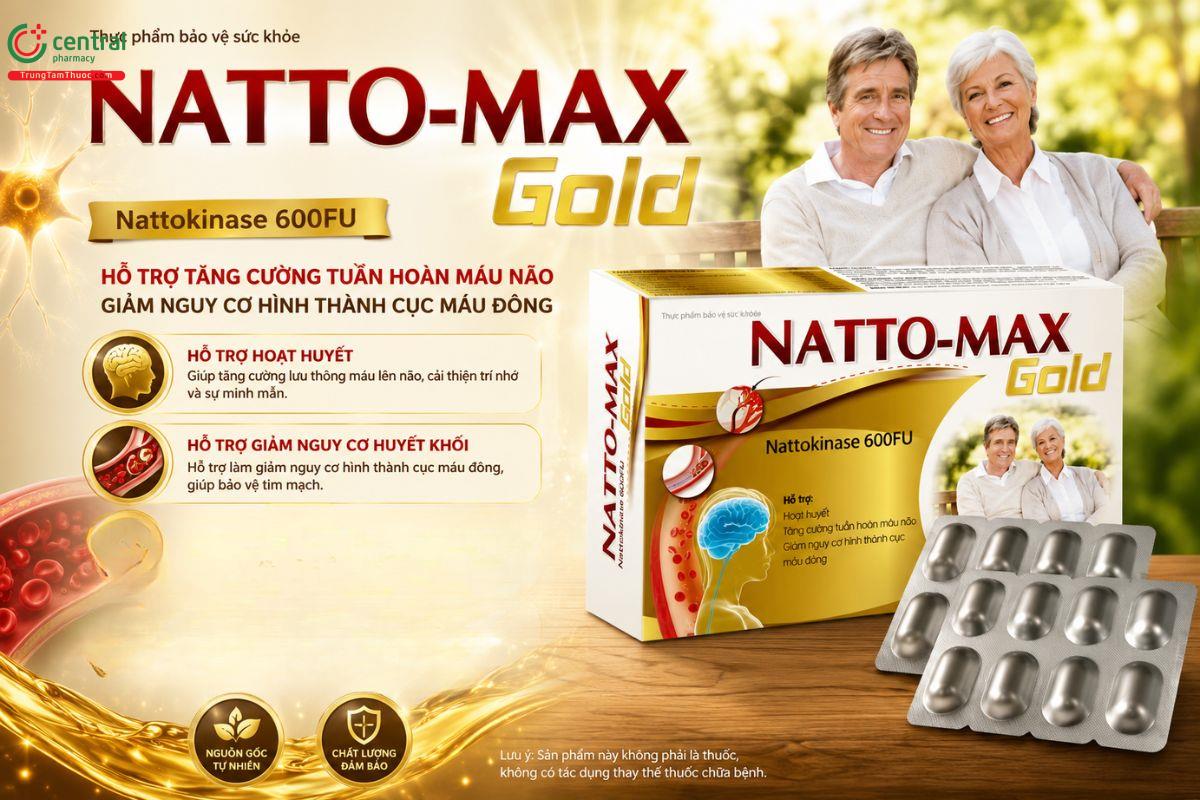 Natto Max Gold giúp hoạt huyết, giảm nguy cơ hình thành cục máu đông