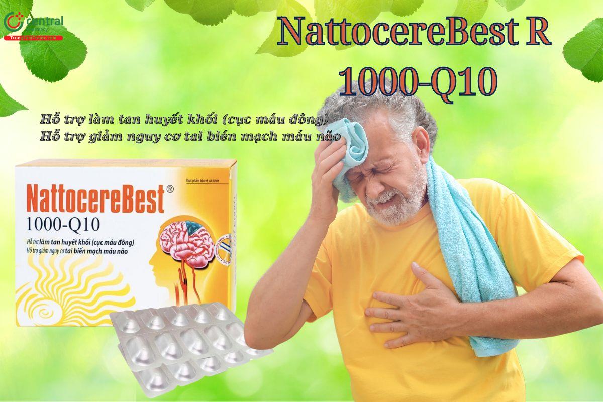 Viên uống NattocereBest R  1000-Q10 ngừa tai biến mạch máu não