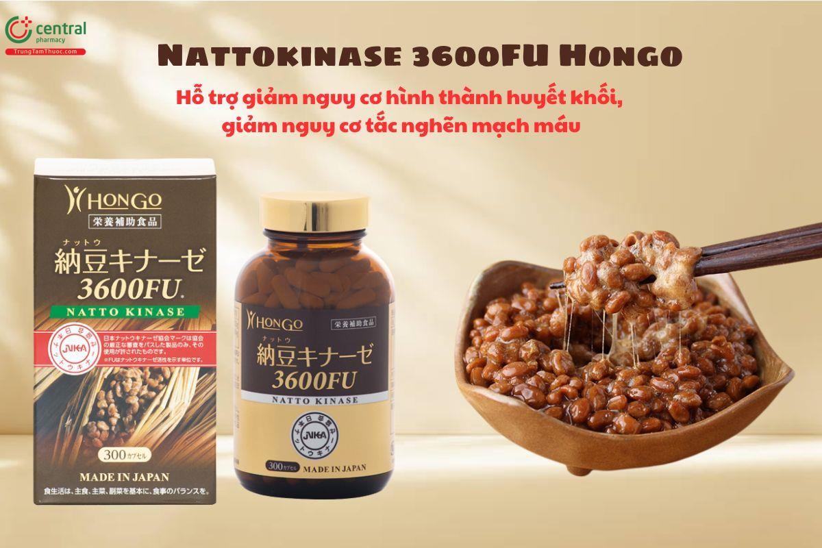 Nattokinase 3600FU Hongo - Ngăn ngừa hình thành huyết khối