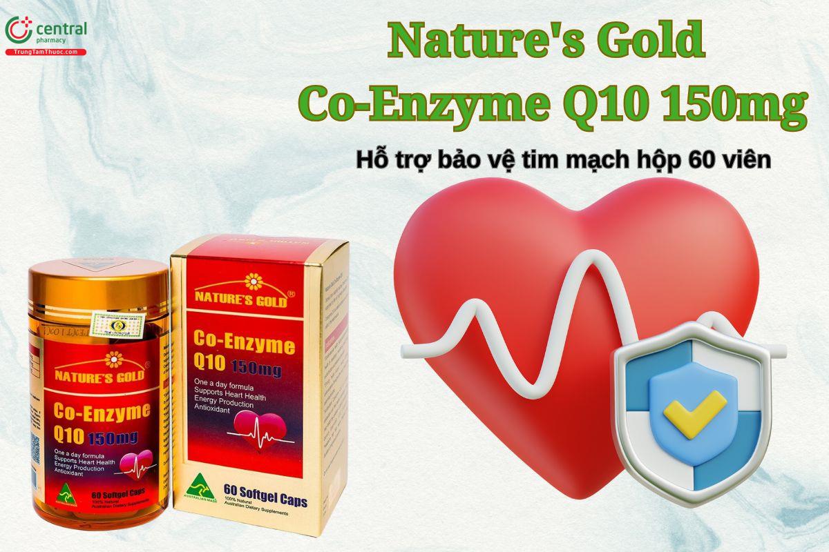 Nature's Gold Co-Enzyme Q10 150mg bảo vệ sức khoẻ tim mạch