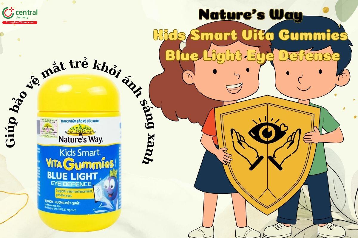 Nature's Way Kids Smart Vita Gummies Blue Light Eye Defense tăng cường thị lực, bảo vệ mắt trẻ khỏi ánh sáng xanh