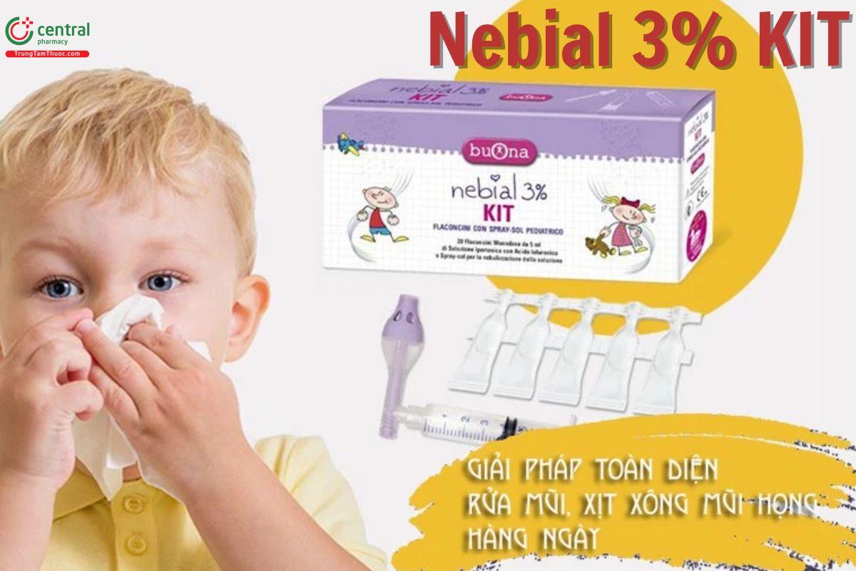 Nebial 3% KIT giúp ngăn ngừa bệnh hô hấp cho trẻ em