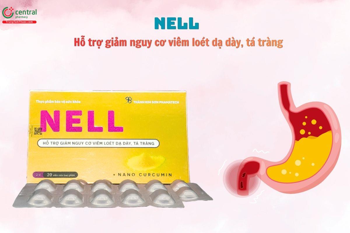 Nell bảo vệ niêm mạc dạ dày, giảm nguy cơ viêm loét dạ dày - tá tràng