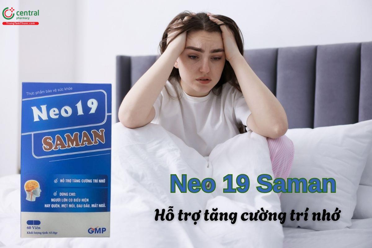 Viên uống Neo 19 Saman giúp tăng cường trí nhớ