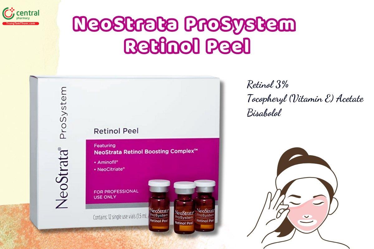 NeoStrata ProSystem Retinol Peel giúp làm mờ nếp nhăn, nếp gấp và cải thiện tình trạng da không đều màu