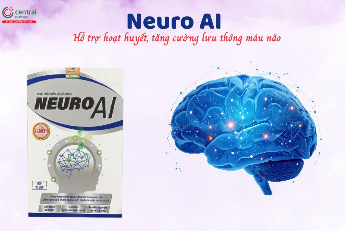 Neuro AI giúp hỗ trợ hoạt huyết, tăng cường lưu thông máu não