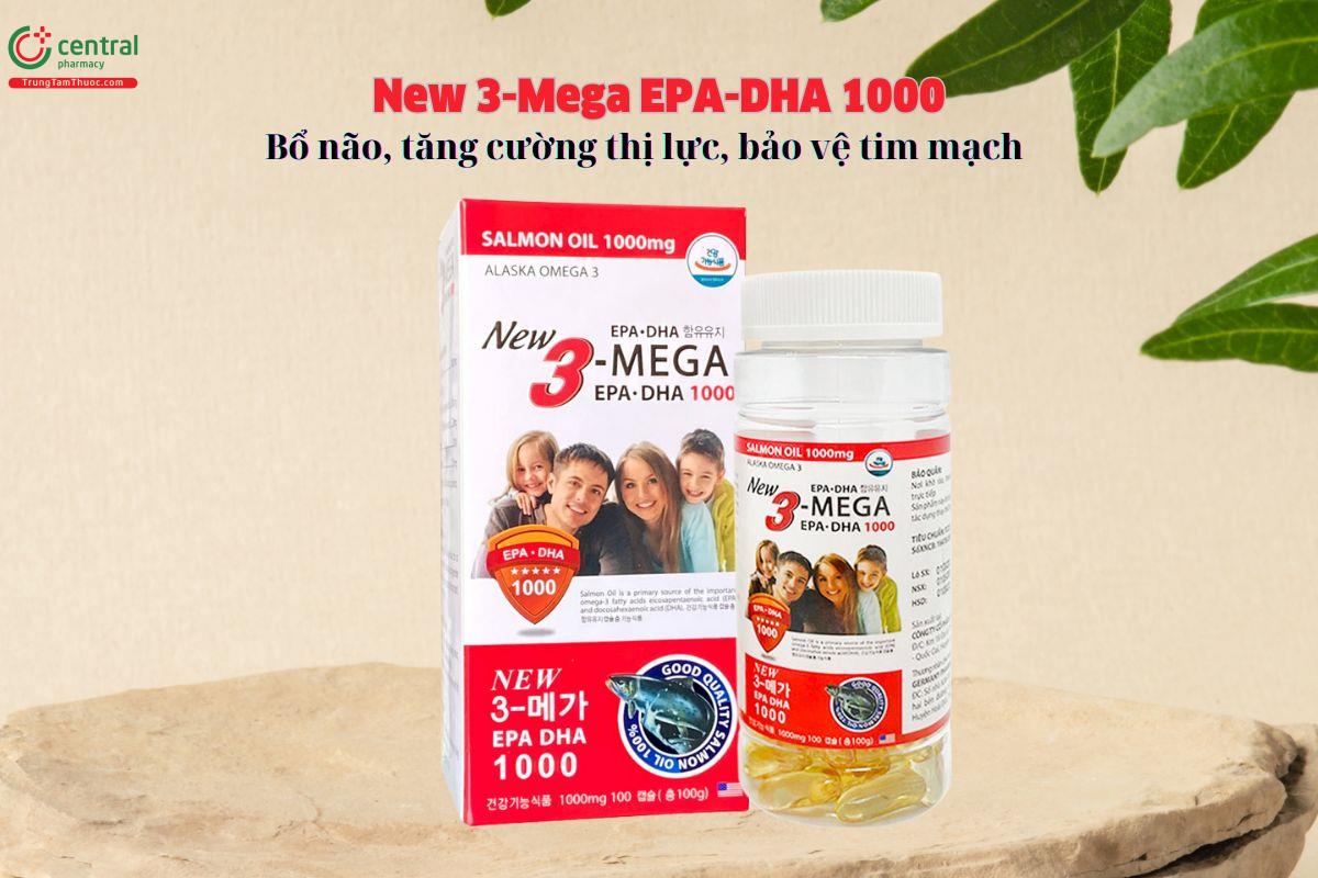 New 3-Mega EPA-DHA 1000 - Bổ sung DHA, EPA cho cơ thể