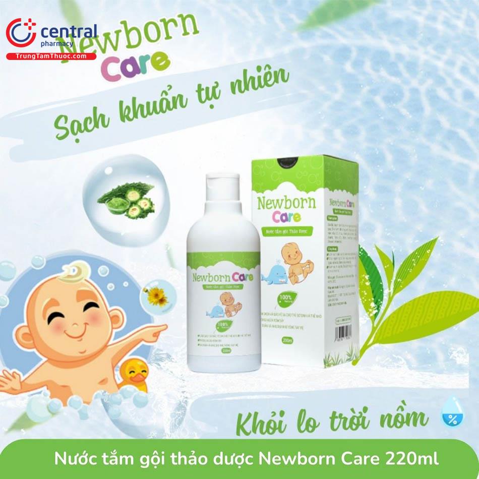 Hình 2: Công dụng của Nước tắm gội Thảo dược Newborn Care