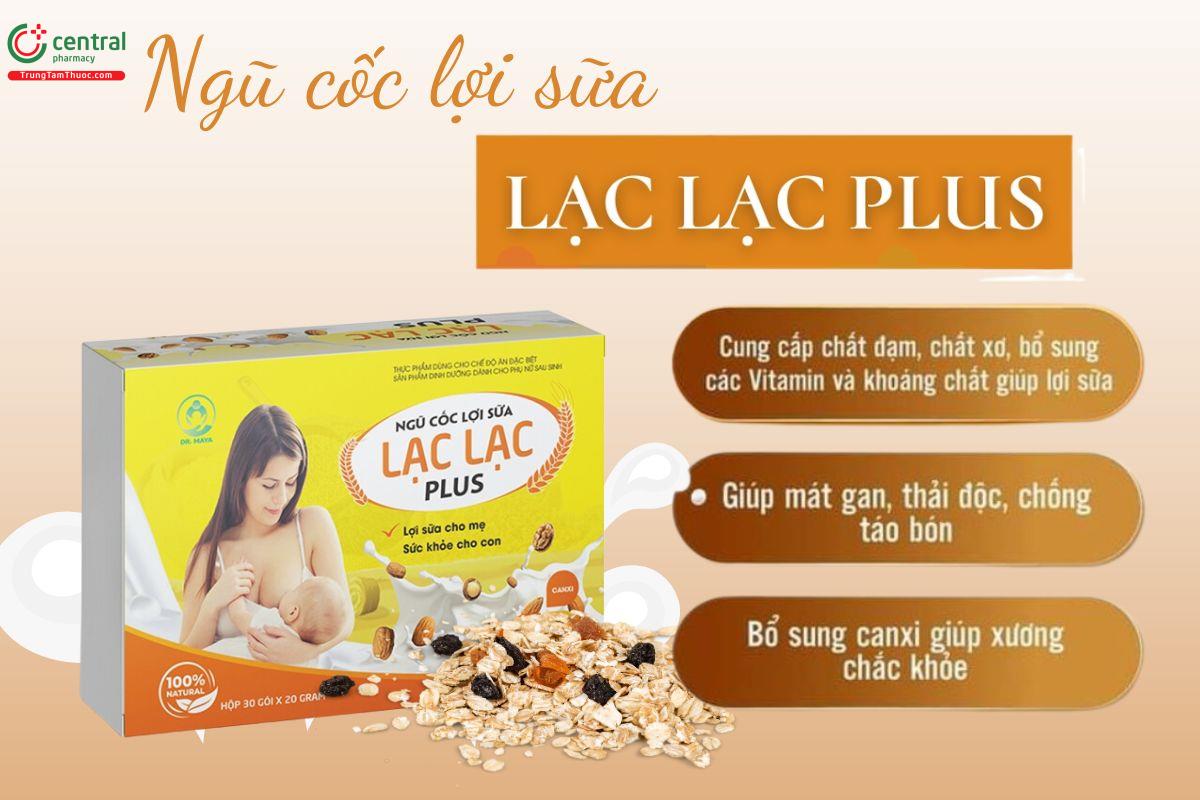 Ngũ cốc lợi sữa cho mẹ sau sinh Lạc Lạc Plus