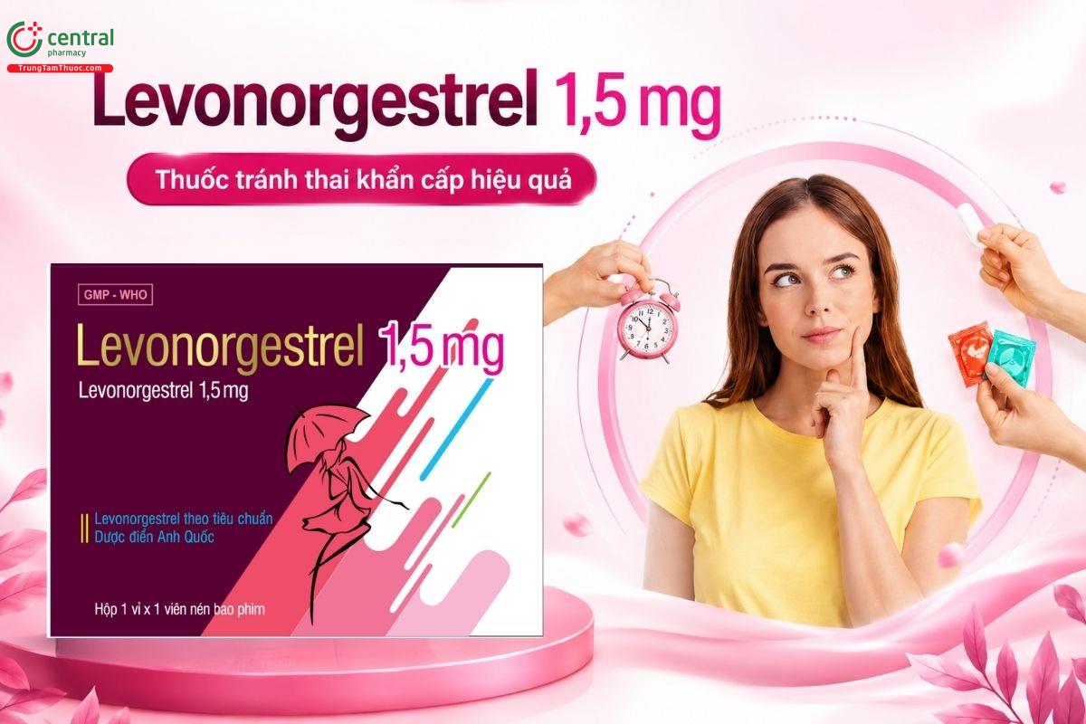 Thuốc Levonorgestrel 1,5mg Nasaki chỉ định tránh thai khẩn cấp. 