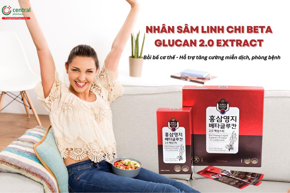 Nhân Sâm Linh Chi Beta Glucan 2.0 Extract có tác dụng gì?