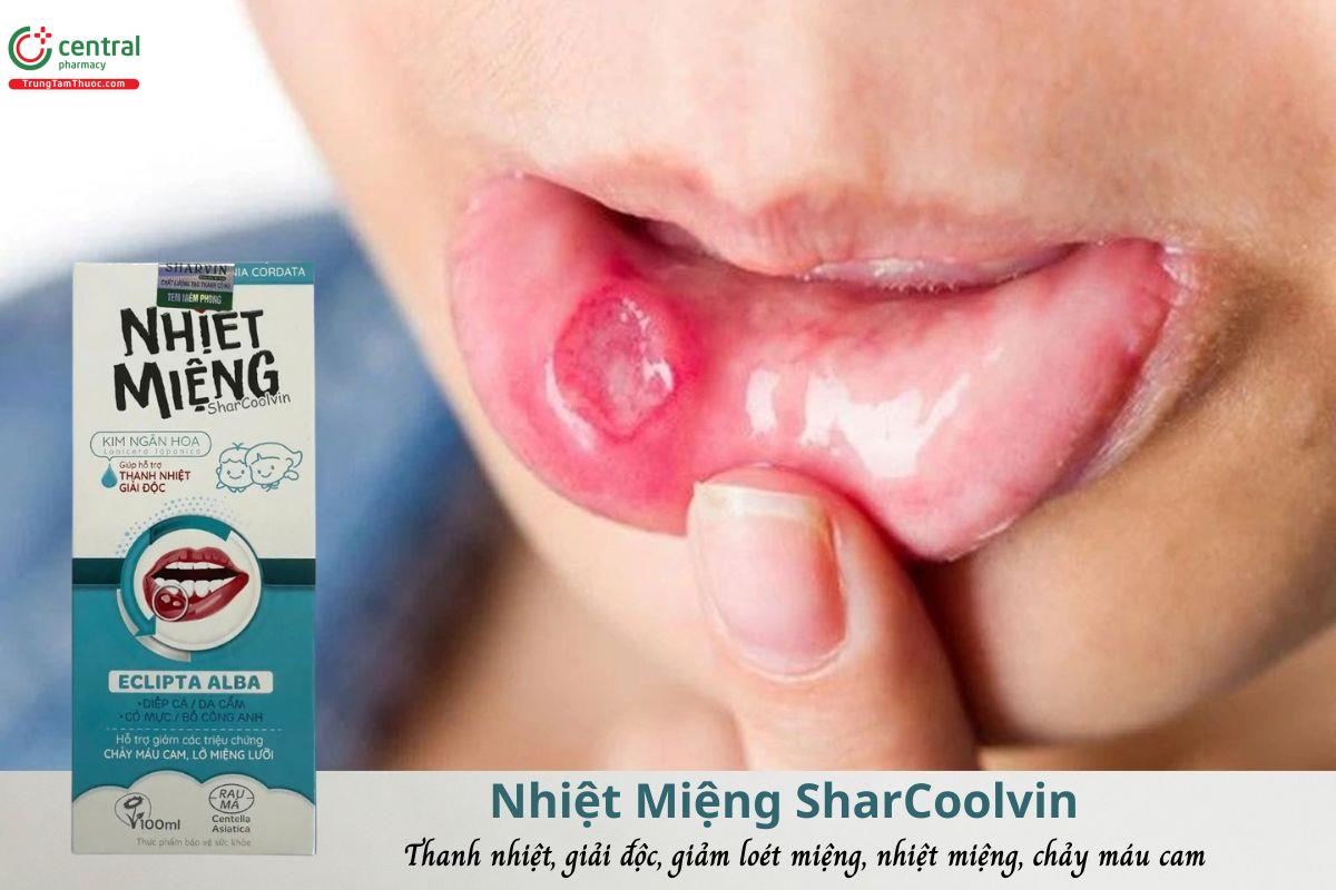 Nhiệt Miệng SharCoolvin - Thanh nhiệt, giải độc, giảm nhiệt miệng, loét miệng