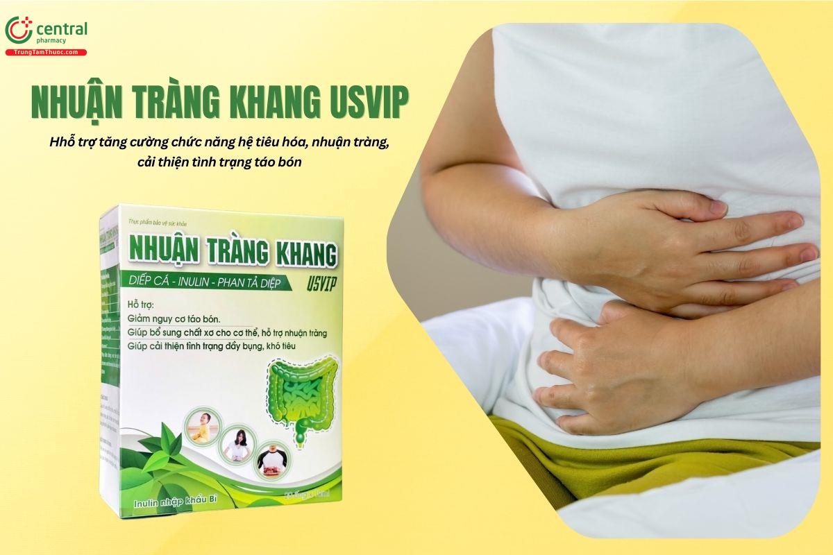 Sản phẩm Nhuận Tràng Khang USVIP có công dụng gì?