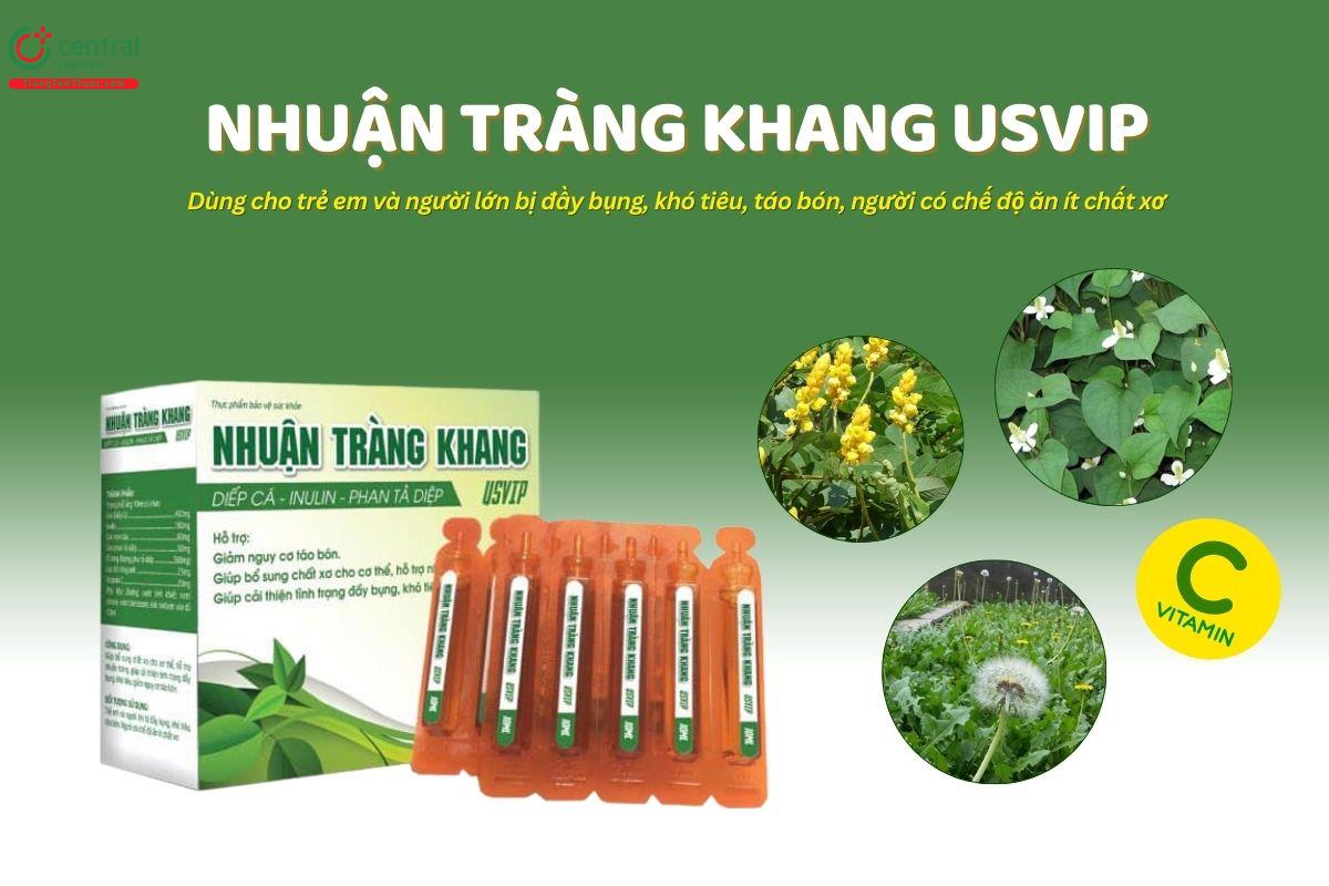 Nhuận Tràng Khang USVIP tăng cường tiêu hóa khỏe, giảm táo bón