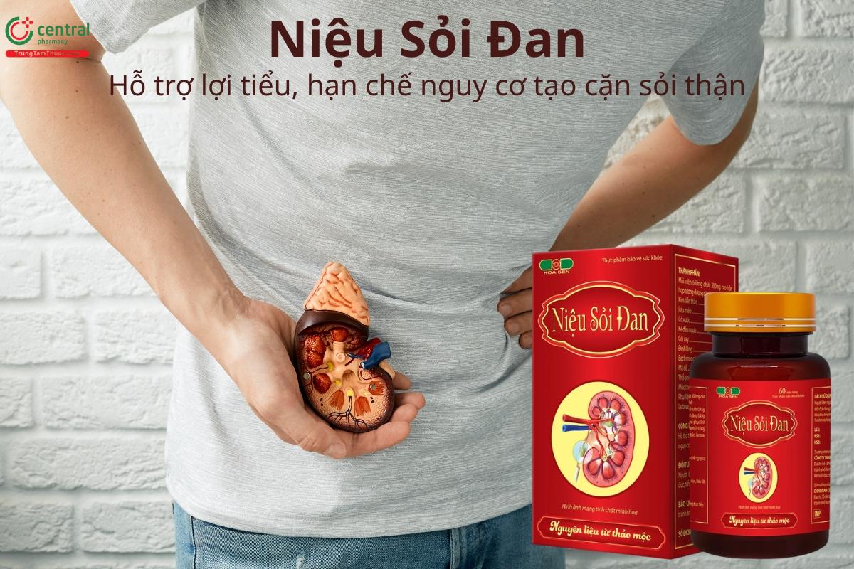 Niệu Sỏi Đan hỗ trợ lợi tiểu, hạn chế nguy cơ tạo cặn sỏi thận
