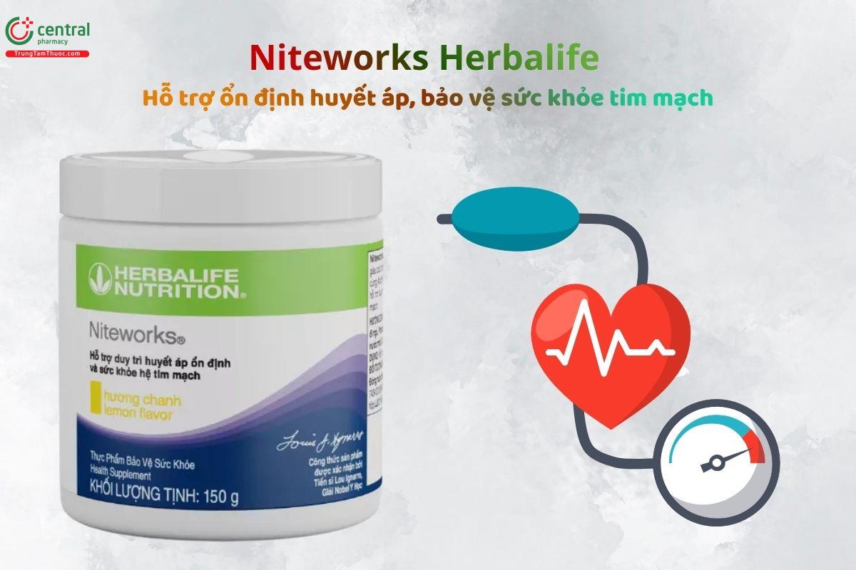 Niteworks Herbalife hỗ trợ ổn định huyết áp, bảo vệ tim mạch