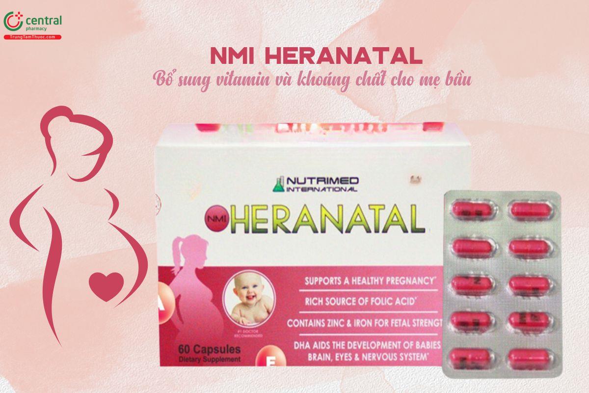 NMI Heranatal bổ sung vitamin và khoáng chất cho bà bầu