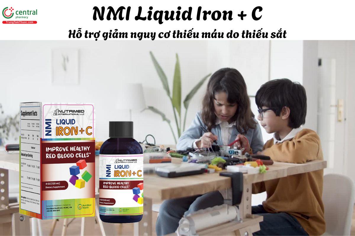 NMI Liquid Iron + C - Giúp giảm nguy cơ thiếu máu do thiếu sắt