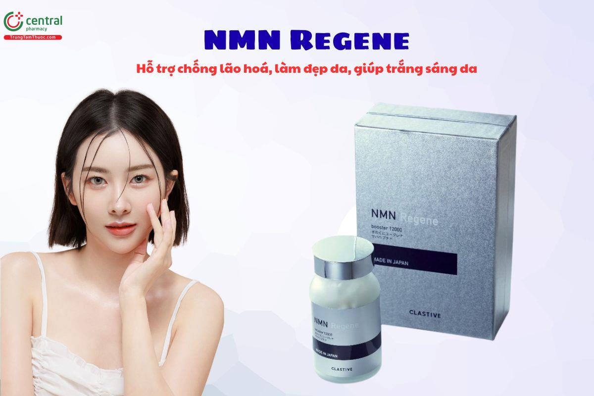 NMN Regene hỗ trợ làm chậm lão hóa da, giúp da trắng sáng