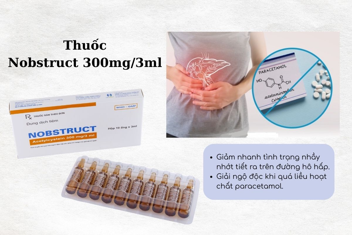 Chỉ định của thuốc Nobstruct 300mg