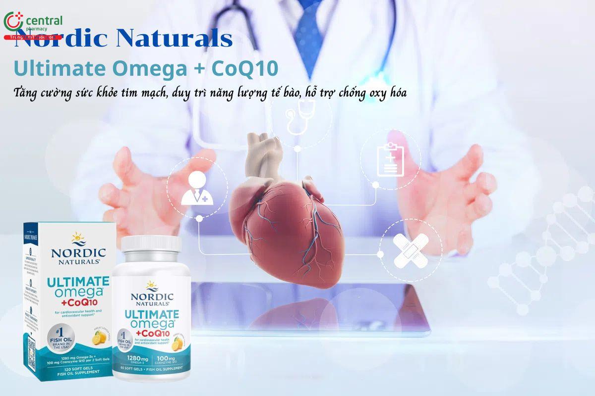 Nordic Naturals Ultimate Omega + CoQ10 - Tăng cường sức khỏe tim mạch