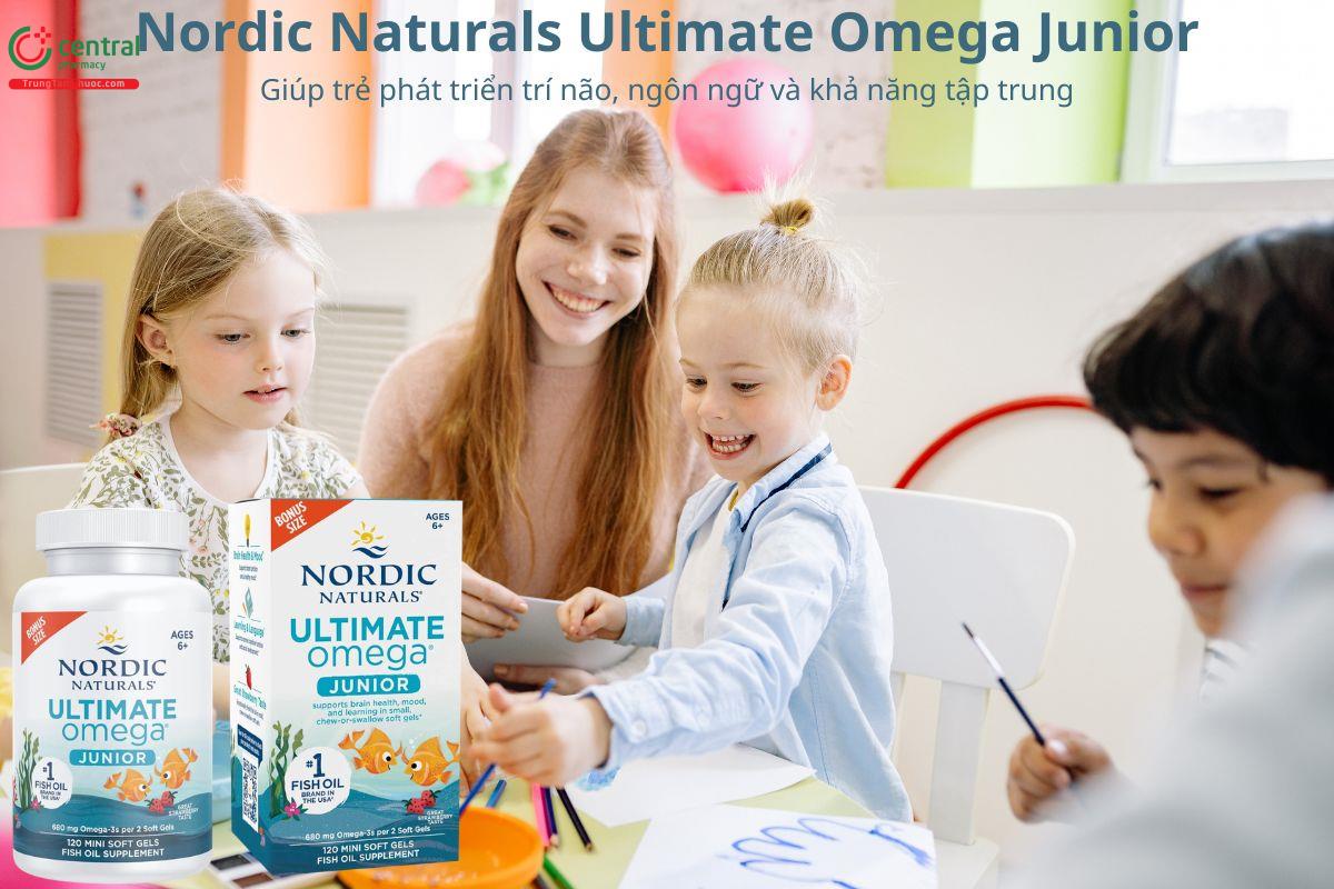 Nordic Naturals Ultimate Omega Junior hỗ trợ trẻ phát triển trí não