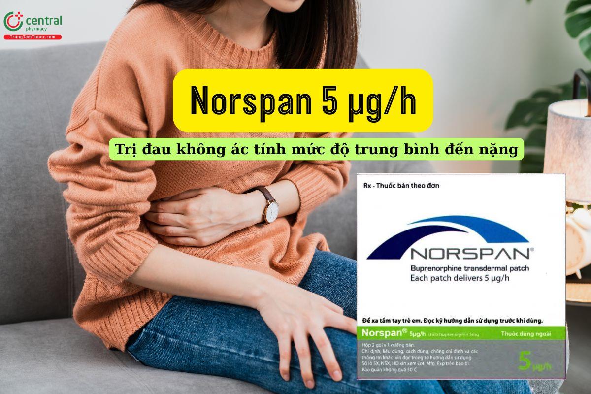 Thuốc Norspan 5 µg/h điều trị đau không ác tính mức độ trung bình đến nặng