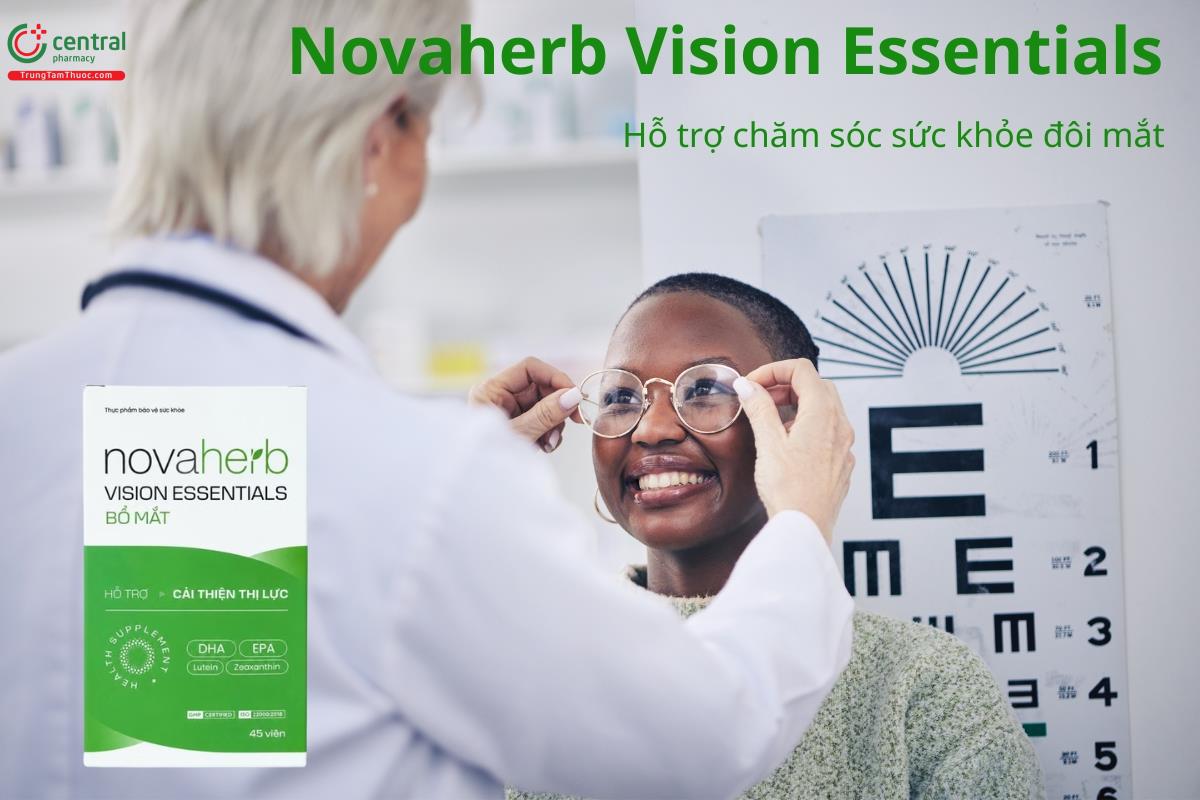 Novaherb Vision Essentials hỗ trợ chăm sóc sức khỏe đôi mắt