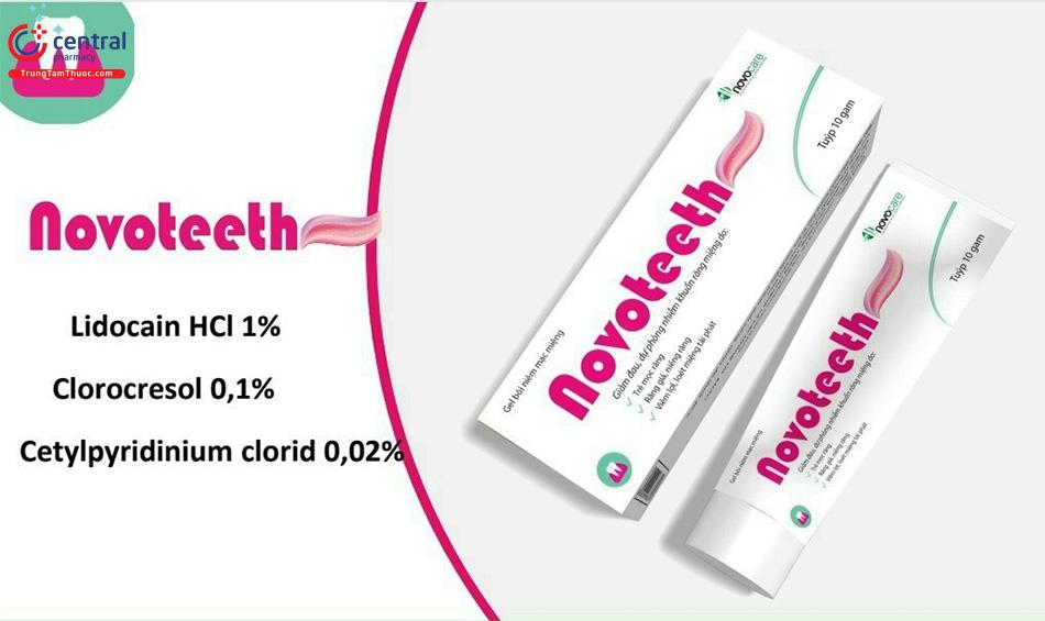 Novoteeth 10g giảm đau do viêm lợi