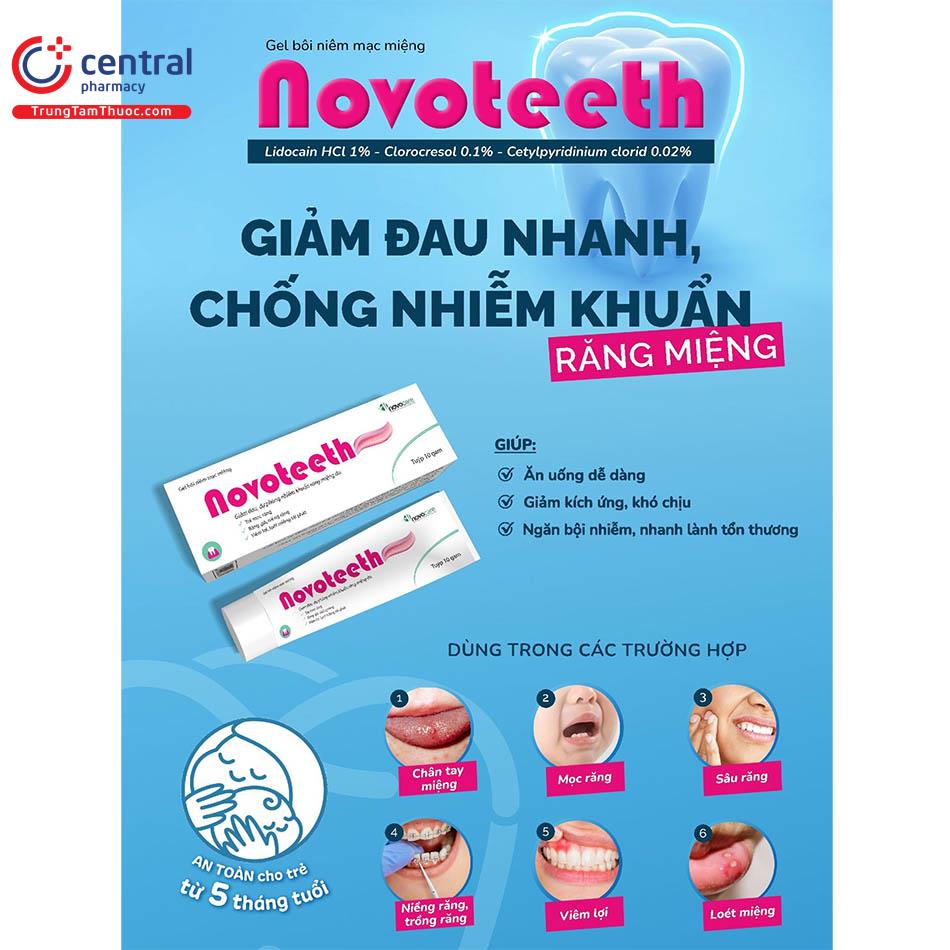 Novoteeth 10g giảm đau răng