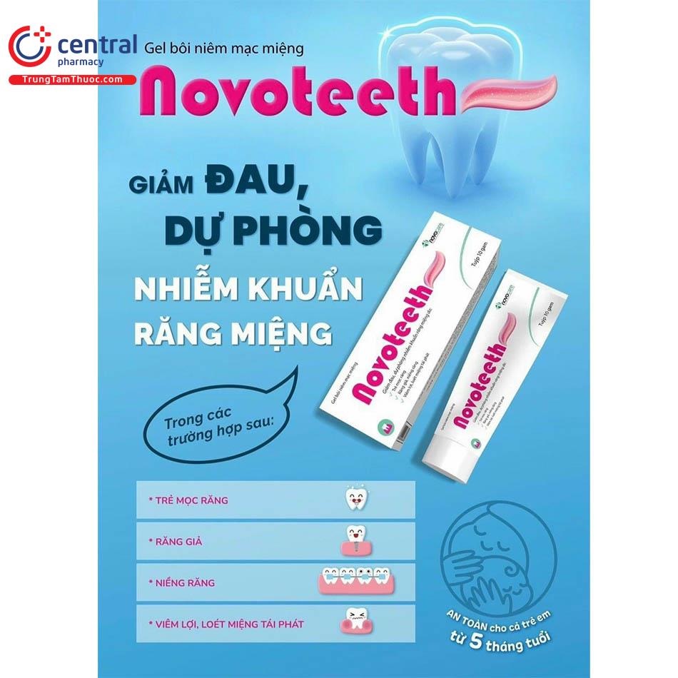 Novoteeth 10g giảm đau do sâu răng