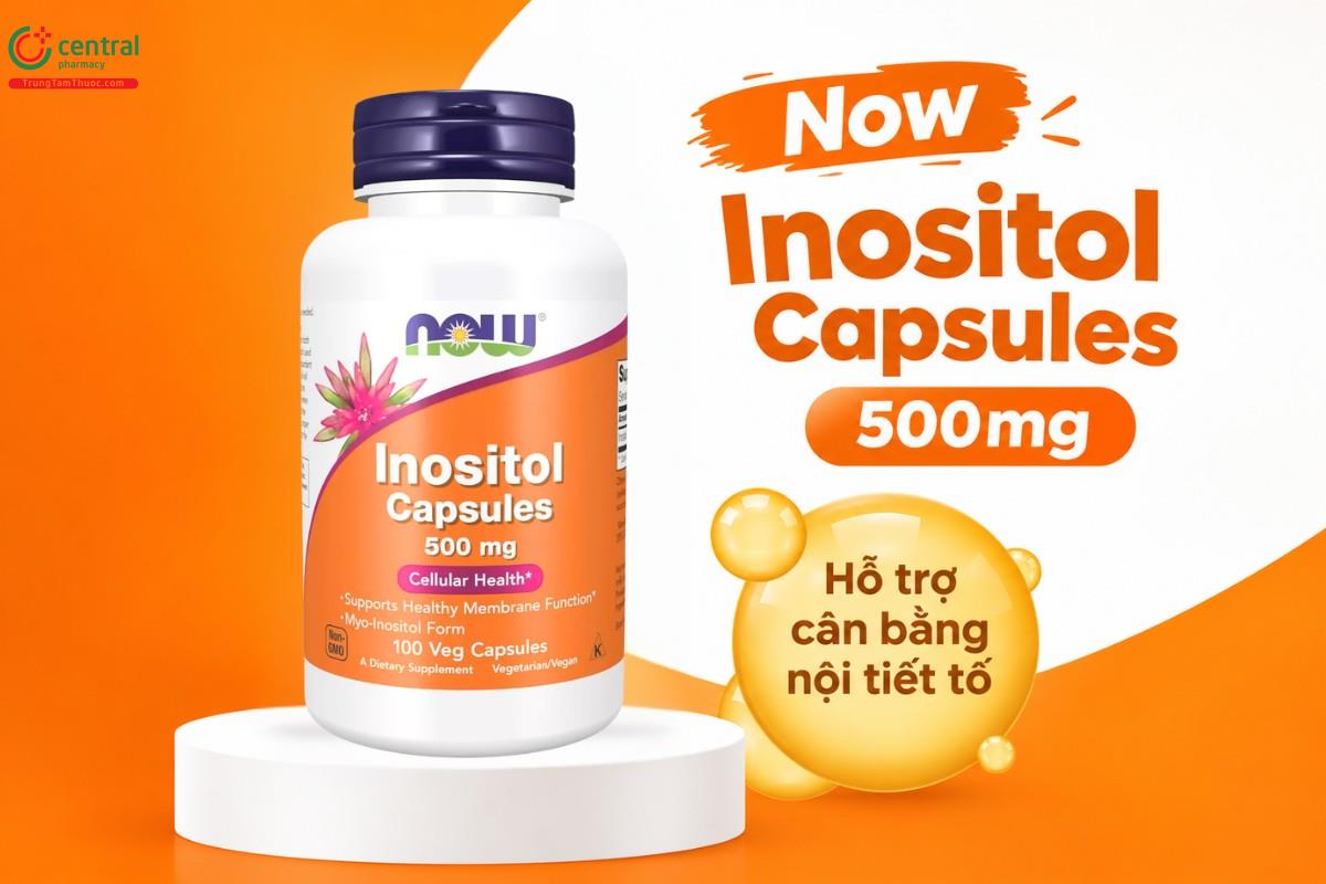 Công dụng của Now Inositol Capsules 500mg