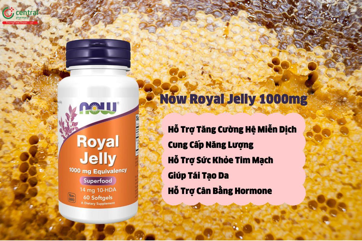 Now Royal Jelly 1000mg - Tăng cường miễn dịch, làm đẹp da