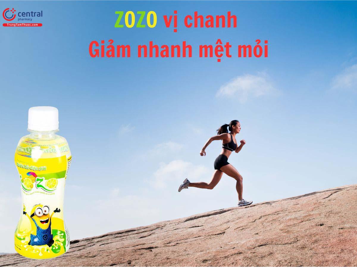 Nước bù điện giải ZoZo vị chanh giúp bù nước, điện giải cho cơ thẻe