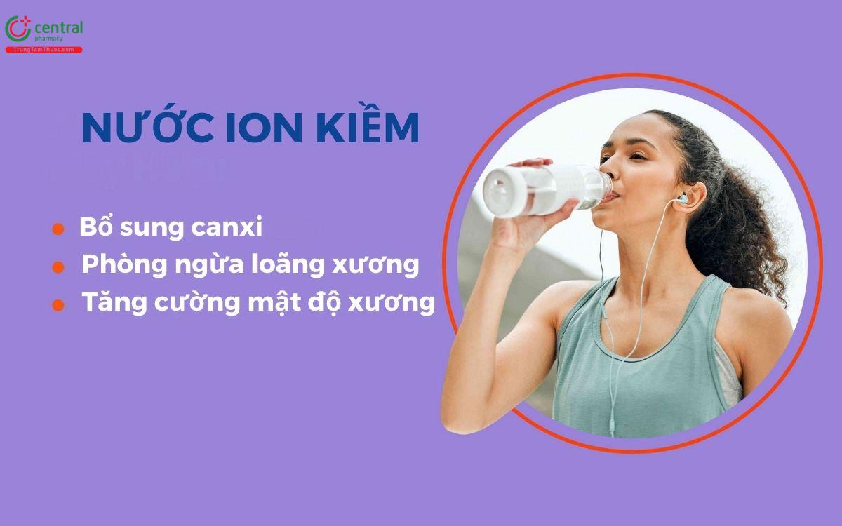 Nước ion kiềm giúp tăng cường sức khỏe của xương