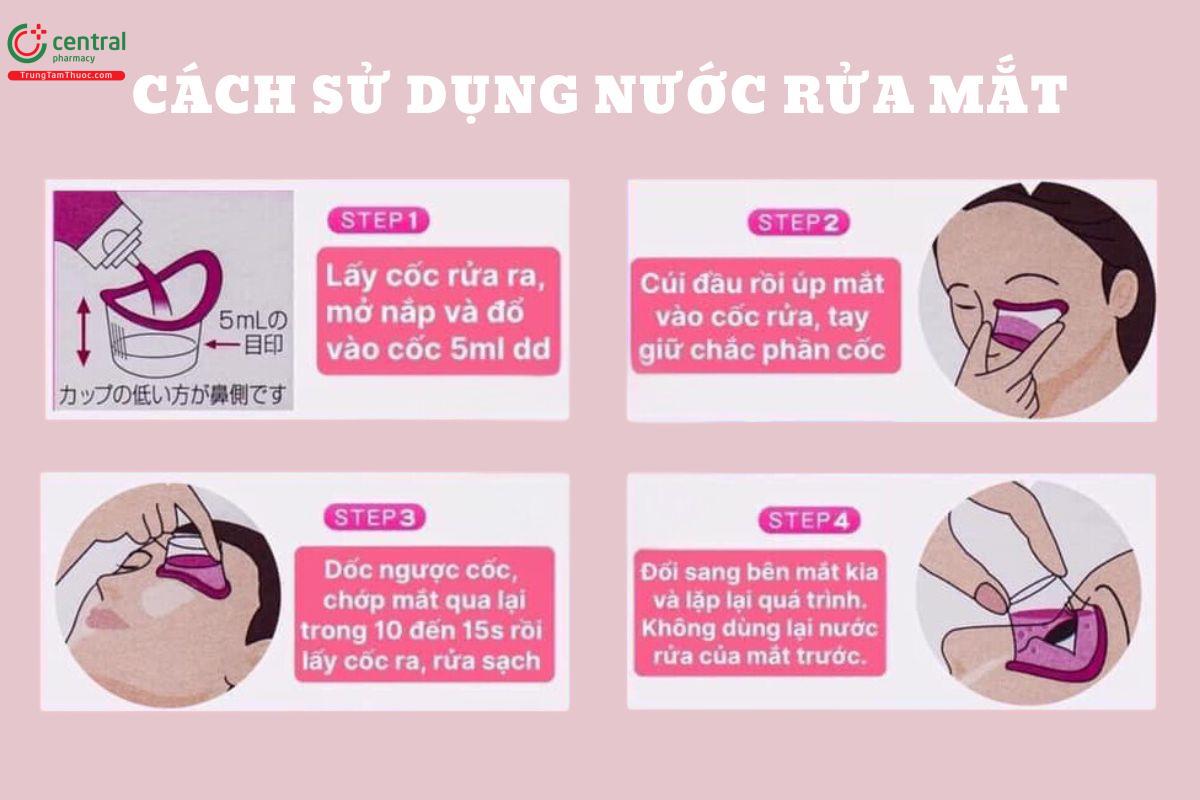 Cách sử dụng nước rửa mắt