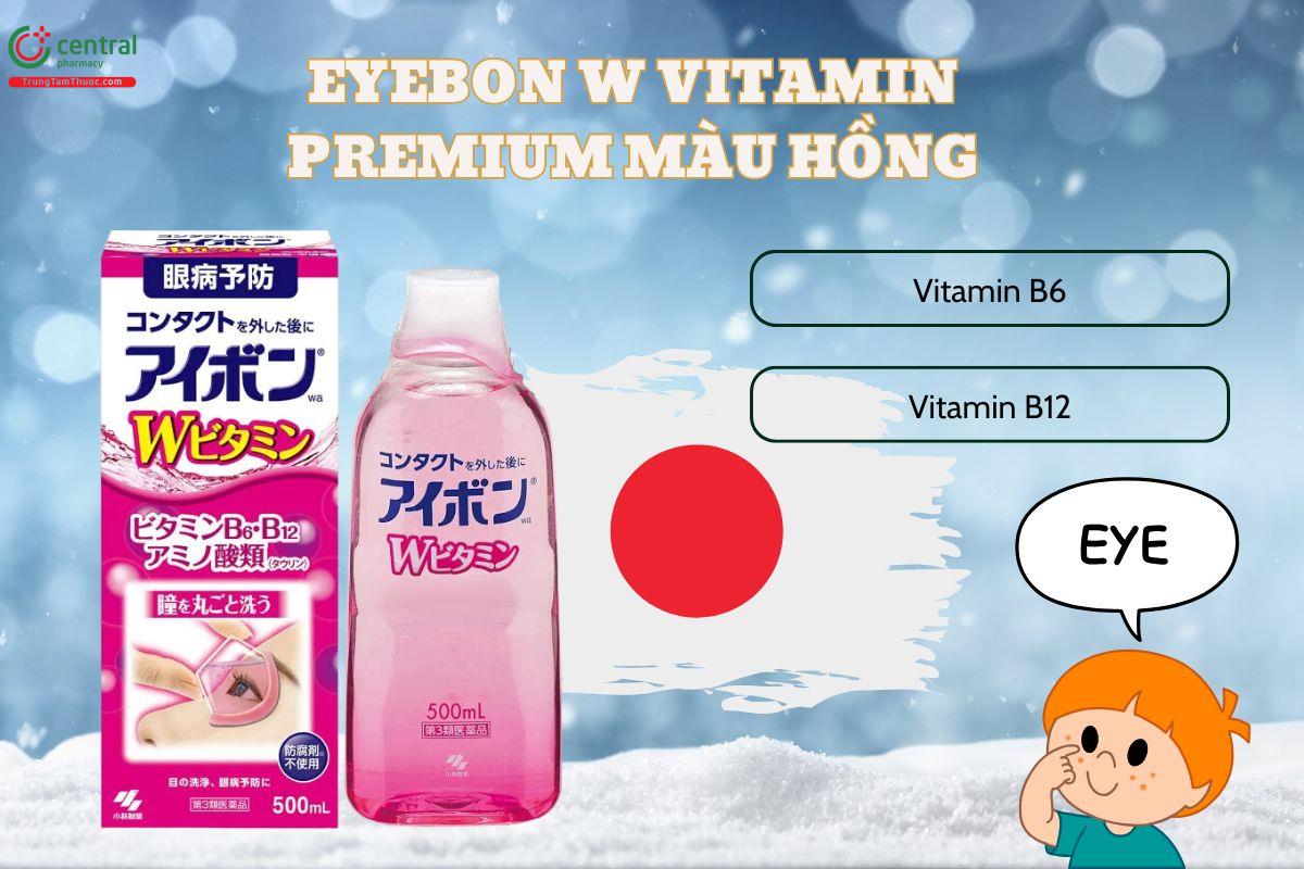 Thành phần nước rửa mắt Eyebon W Vitamin Premium