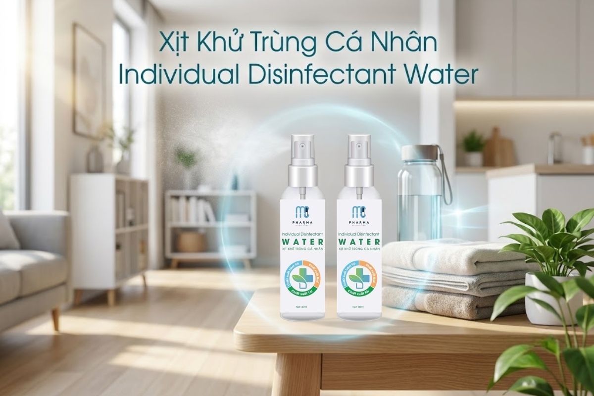Nước rửa tay khô Individual Disinfectant Water