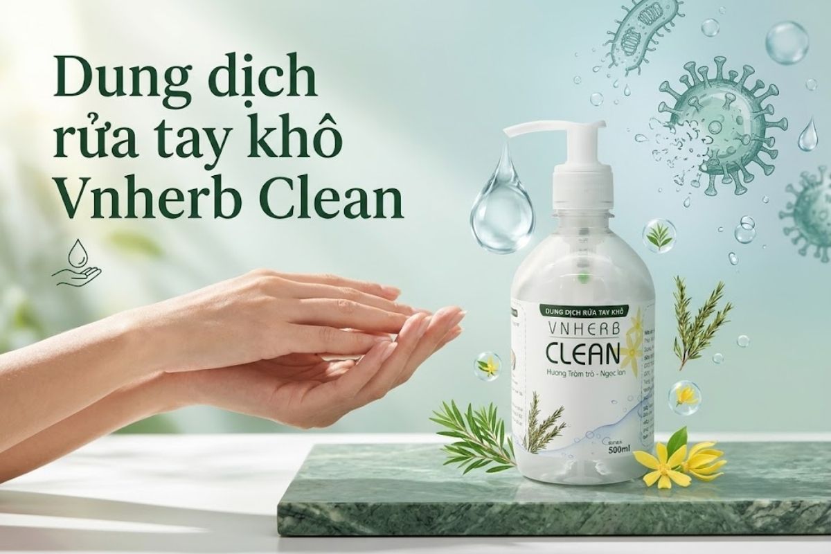 Nước rửa tay khô VNHerb Clean